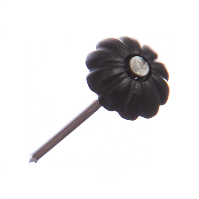 Гвозди декоративные 25мм цинк пластиковая шляпка Черный