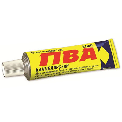 Клей ПВА-гель канцелярский в шоу-боксе 45мл Новбытхим