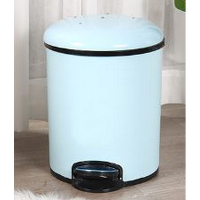 Ведро пластиковое для мусора 10 л 245*330 мм круглое с педалью с вкладышем голубой Baizheng Ведро пластиковое для мусора 10 л 245*330 мм круглое с педалью с вкладышем голубой Baizheng