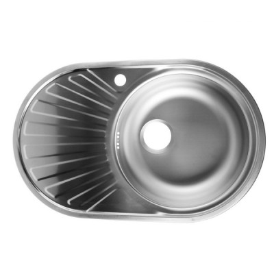 Мойка кухонная 48*77*16см 0,6мм. (без сифона) Vladiks L-277 правая Мойка кухонная 48*77*16см 0,6мм. (без сифона) Vladiks L-277 правая