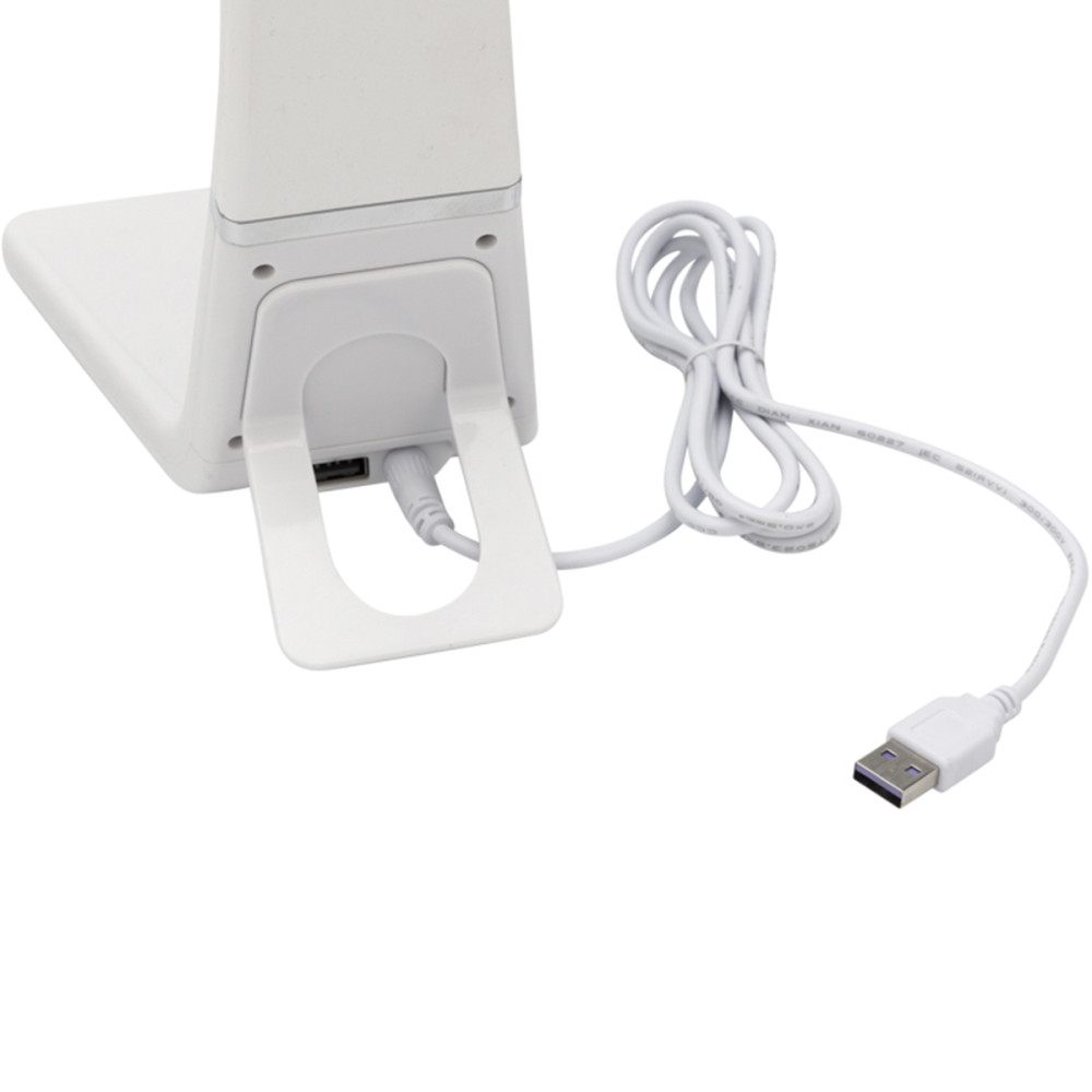 Светильник настольный Cloud LED 2700-6500К, встроенная беспроводная и проводная USB-зарядка устройст