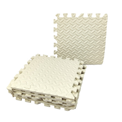 Коврик-пазл 9шт 30*30*1см белый Baizheng