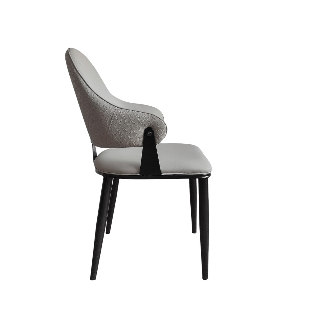Стул металлический Baizheng 90×49×46 см, искусственная кожа, песочный, до 150 кг