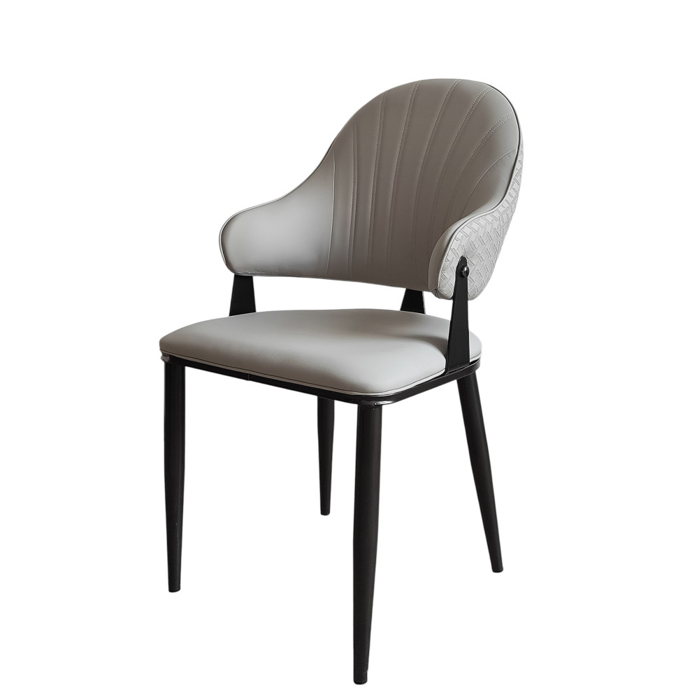 Стул металлический Baizheng 90×49×46 см, искусственная кожа, песочный, до 150 кг