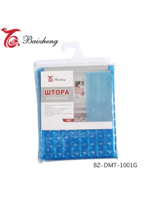 Штора для ванной PEVA 3D 180х180см синий Baizheng BZ-DMT-1001G Штора для ванной PEVA 3D 180х180см синий Baizheng BZ-DMT-1001G