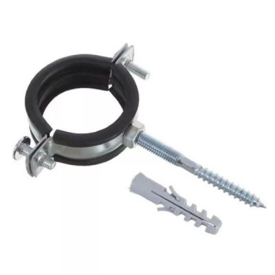 Хомут с гайкой шпилька-шуруп, дюбель 1 1/4