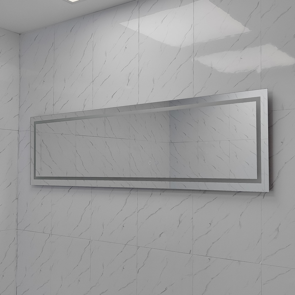Зеркало для ванной 40*140 см LED подсветка антизапотевание прямоугольное KN-839A140/40 KNOIS
