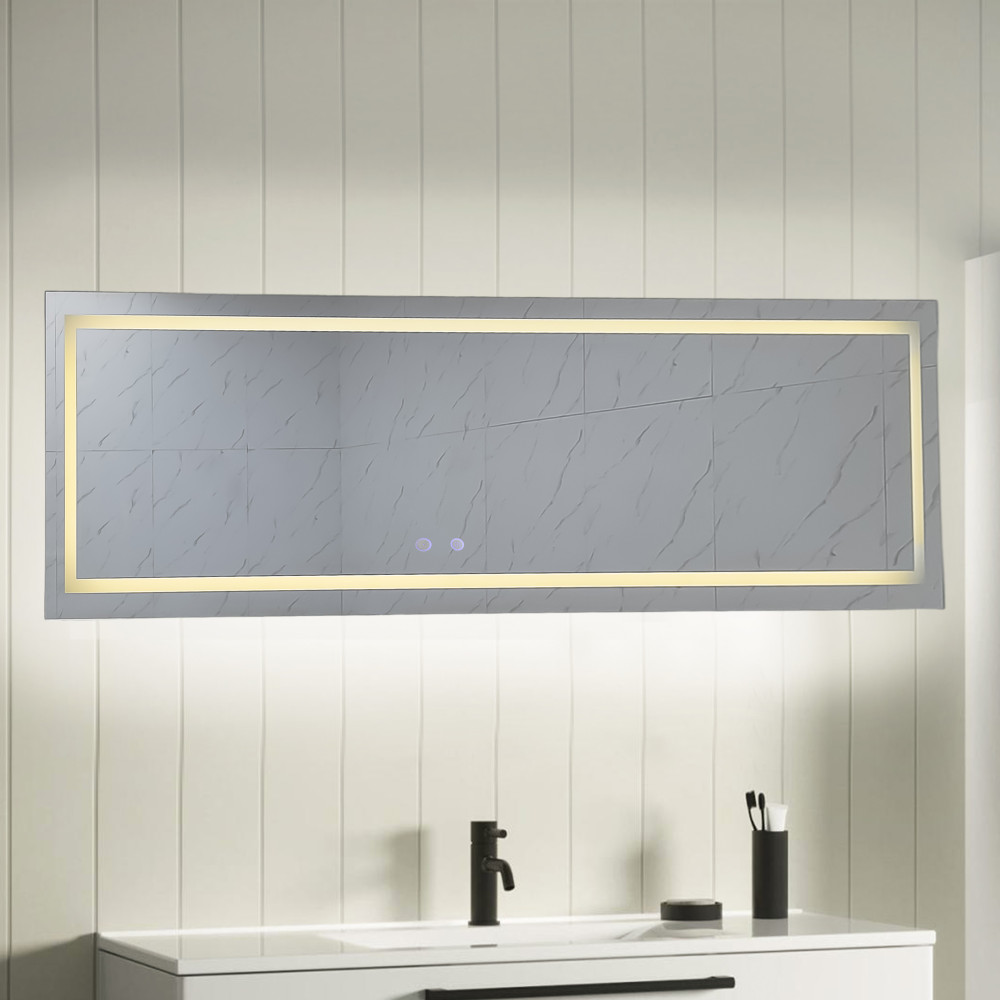 Зеркало для ванной 40*140 см LED подсветка антизапотевание прямоугольное KN-839A140/40 KNOIS
