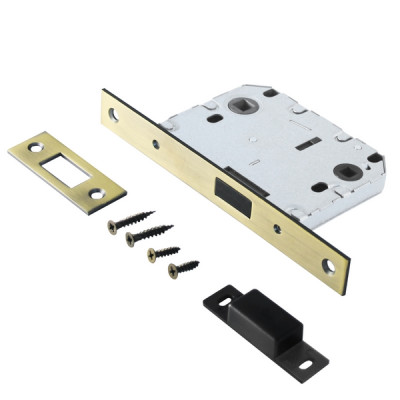 Защёлка-замок АРТ L7050-MS MAB мат.бронза магнитная без ручек с фиксатором АЛЛЮР Защёлка-замок АРТ L7050-MS MAB мат.бронза магнитная без ручек с фиксатором АЛЛЮР