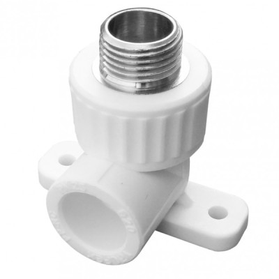 Уголок установочный комбинированный 25 х 1/2 М наруж. полипропилен AS