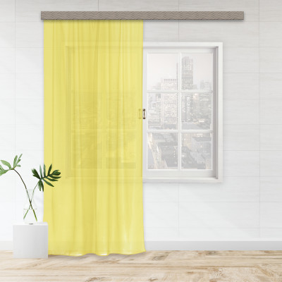 Штора тюль Вуаль светло-желтая 300*260см Витерра