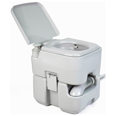 Биотуалет пластиковый 20 л 35*41*41 см резервуар для чистой воды 12 л белый OC27 Ecos