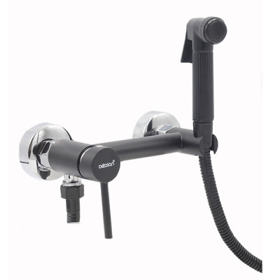 Смеситель для умывальника DIKALAN однорыч. 35мм гигиенический душ с лейкой. сатин (12) F6001-7 Смеситель для умывальника DIKALAN однорыч. 35мм гигиенический душ с лейкой. сатин (12) F6001-7