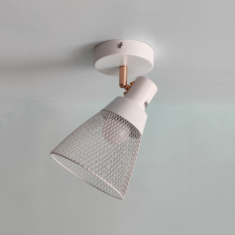 Картинка Бра 1 плафон 20*13*23 см Е27 60Вт 4м2 плафон металл белый золото Baizheng