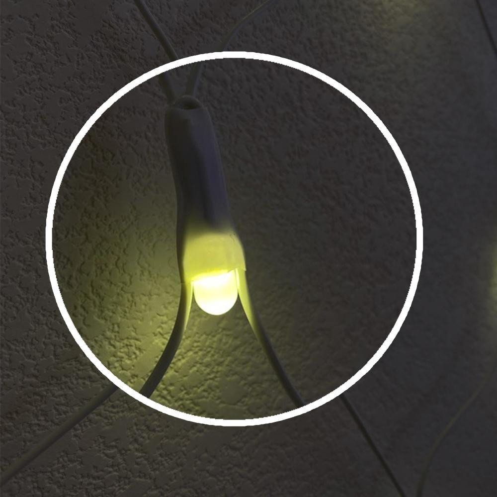 Гирлянда светодиодная  3*3 м 480 led сетка желтый Baizheng
