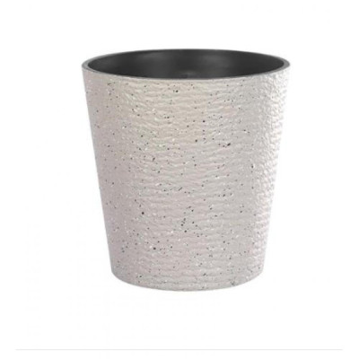 Горшок пластиковый 4,1 л 20*18*17 см серый Baizheng