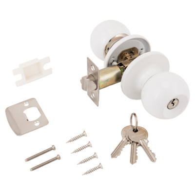 Ручка защелка 5560 WW (белая) кл/фик. АЛЛЮР Ручка защелка 5560 WW (белая) кл/фик. АЛЛЮР