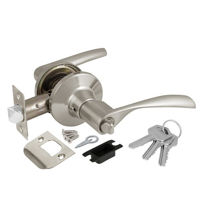 Ручка защелка 6010 SN-Е (мат.никель) кл/фик. Ручка защелка 6010 SN-Е (мат.никель) кл/фик.