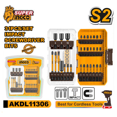 Набор ударных бит 31 шт INGCO AKDL11306 INDUSTRIAL Набор ударных бит 31 шт INGCO AKDL11306 INDUSTRIAL