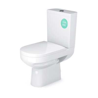 Унитаз-компакт W 103 белый с двухуровневой арматурой, сиденье с микролифтом