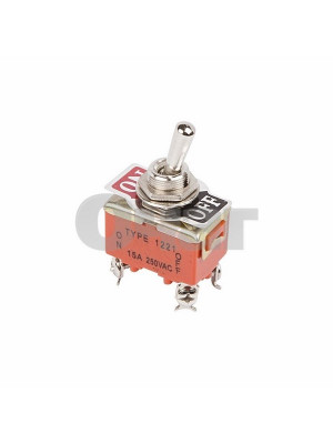 Тумблер 250V 15А (4c) ON-OFF двухполюсный REXANT Тумблер 250V 15А (4c) ON-OFF двухполюсный REXANT