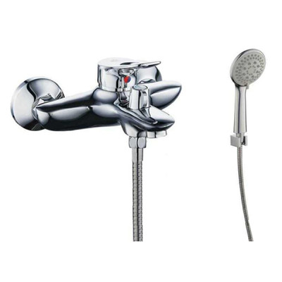 Смеситель д/ванны однорыч. корот. излив дивертер поворот+лейка+шланг 3066-B35 Смеситель д/ванны однорыч. корот. излив дивертер поворот+лейка+шланг 3066-B35