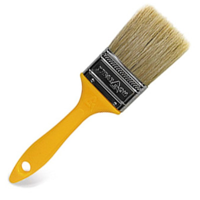 Кисть плоская 20мм VARNISH, пластиковая ручка, натуральная щетина Управдом Профи