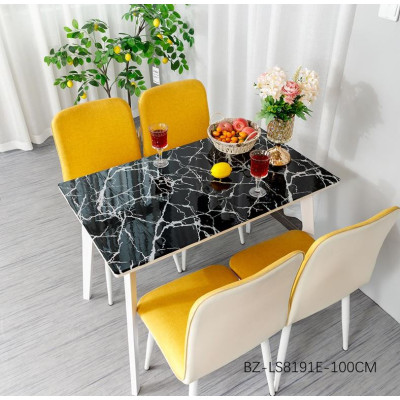 Клеенка силиконовая 1,0*20 м 0,6 мм мрамор серебро на черном LS8191E-100CM Baizheng Клеенка силиконовая 1,0*20 м 0,6 мм мрамор серебро на черном LS8191E-100CM Baizheng