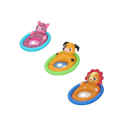 Круг-сиденье для плавания 76*55 см 18 кг микс Животные BestWay