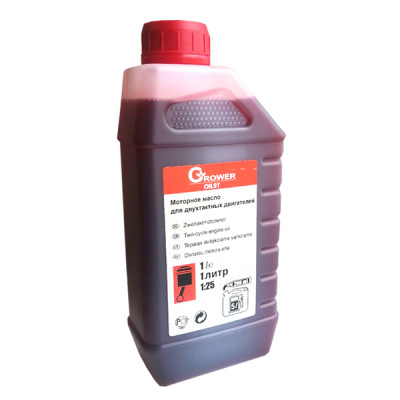 Масло 2-х так. GROWER 2T минерал 1,0л НР API TB (красное)