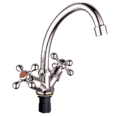 Смеситель DIKALAN для кухни махов. гайка. Без подводки (24) D3003-S24