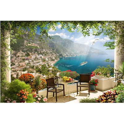 Фотообои бумажные Солнечная бухта 16 листов 392х260 Фотообои бумажные Солнечная бухта 16 листов 392х260