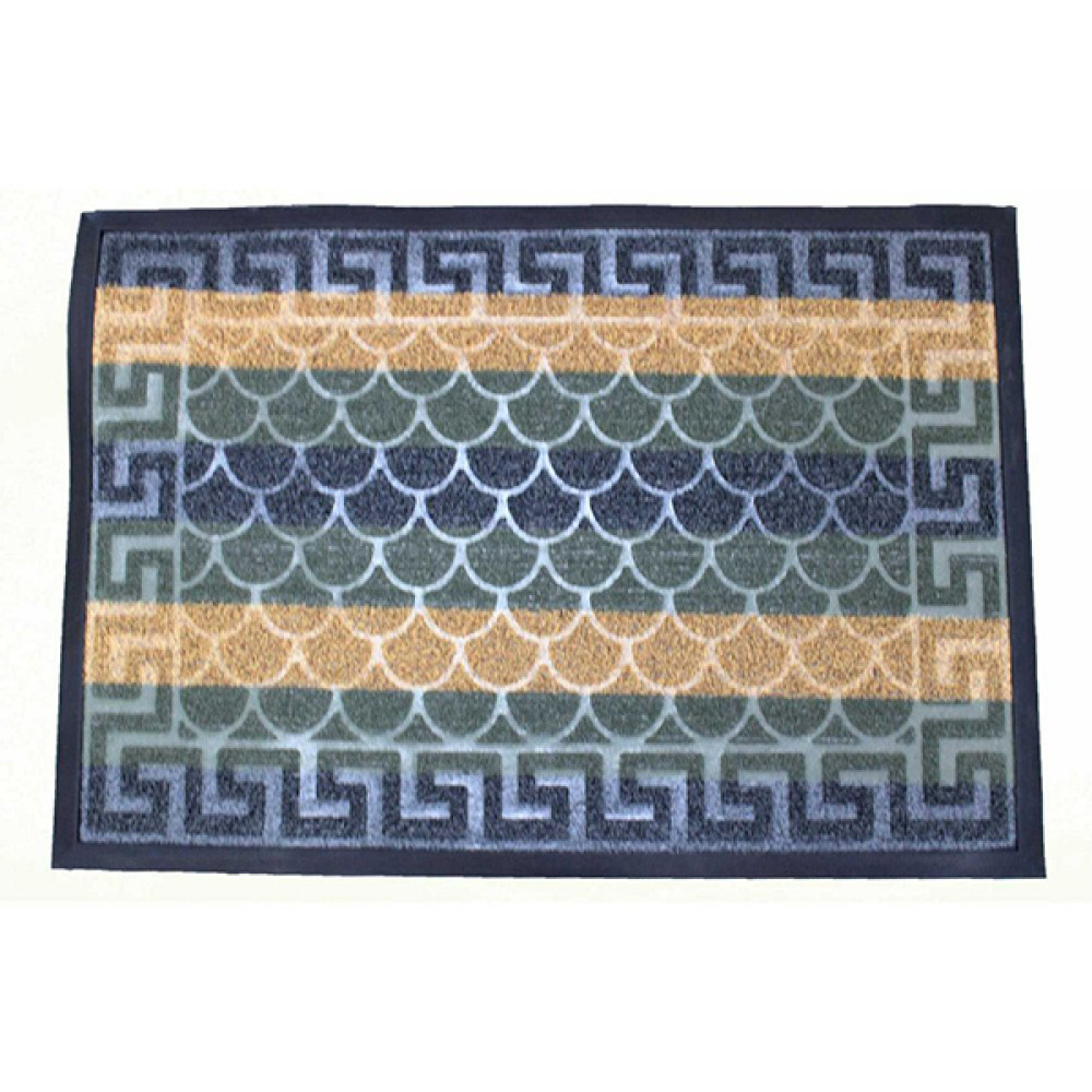 Коврик придверный BAIZHENG 50*80 (Welcome) хаки (Bay)