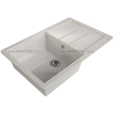 Мойка кухонная гранитная МС30 бежевый 770*495мм (ч.390*430*190) глянец