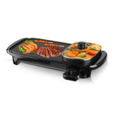 Гриль электрический 1500 Вт 2 в 1 кастрюля с крышкой Raf