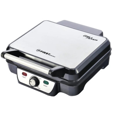 Гриль-пресс 1800 Вт 2 антипригарные поверхности открывание 180° черный First