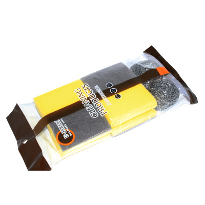 Губка поролон + металл 4 + 2 шт 34*13*4 см в асортименте Baizheng Губка поролон + металл 4 + 2 шт 34*13*4 см в асортименте Baizheng