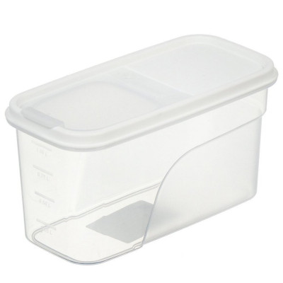 Емкость пластиковая для сыпучих продуктов 1,2 л прямоугол белый Violet