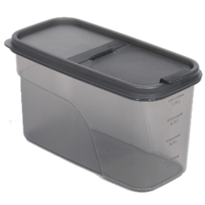 Емкость пластиковая для сыпучих продуктов 1,2 л прямоугол графит Violet