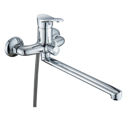 Смеситель DIKALAN для ванны однорыч. 35мм длин. излив латунь Хром (12) T22014 Смеситель DIKALAN для ванны однорыч. 35мм длин. излив латунь Хром (12) T22014