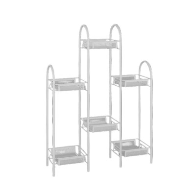 Подставка металлическая для цветов 55*17*75,4 мм белый Лира 26 ЗМИ