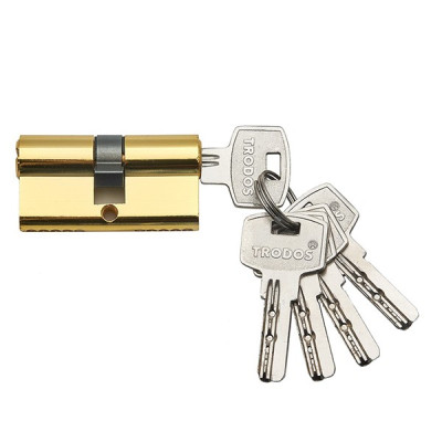 Цилиндровый механизм ЦАМ ЦМ 90mm (40+10+40) PB золото 5кл. (профильный ключ) 208117 Цилиндровый механизм ЦАМ ЦМ 90mm (40+10+40) PB золото 5кл. (профильный ключ) 208117