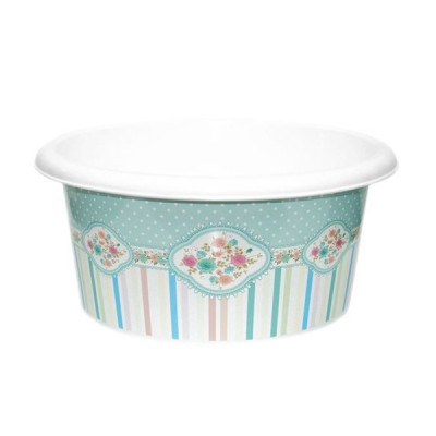 Таз пластиковый 10 л круглый без крышки Винтаж Violet