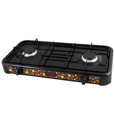 Плита газовая двухконфорочная 3,2 кВт черная EN-002B Energy