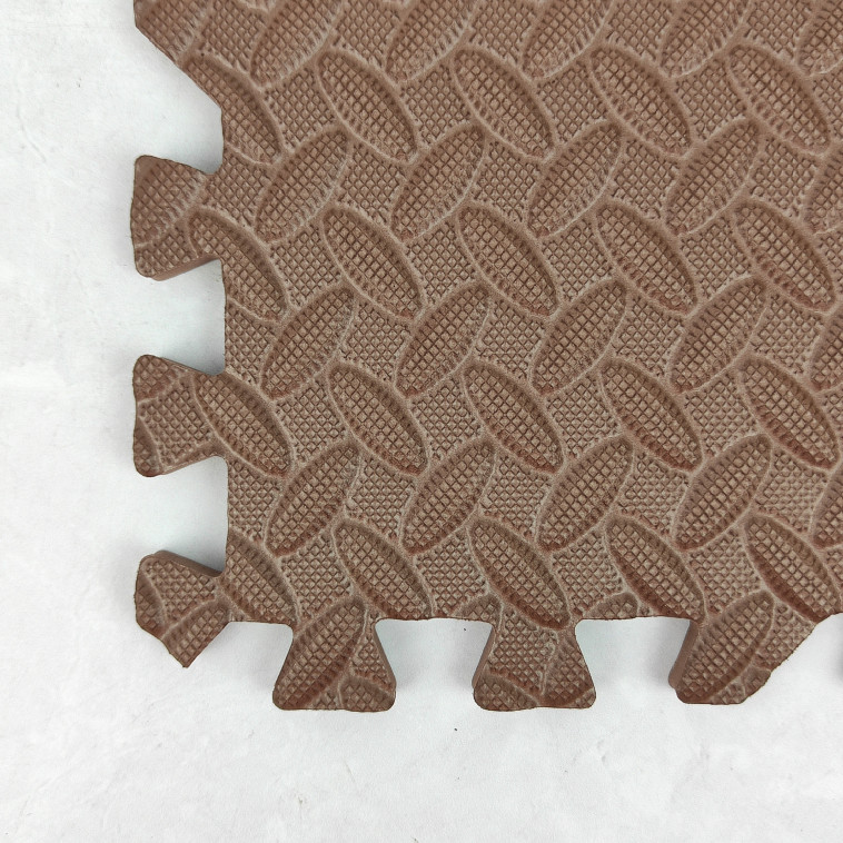 Изображение Коврик-пазл 9шт 30*30*1см коричневый Baizheng