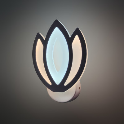 Бра светодиодный 1 плафон 26,5*18*5 см 24Вт 1080LM 10м2 3 цвета пластик белый Baizheng