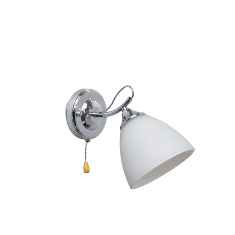 Бра 1 плафон 24*13,5*20 см Е27 60Вт 4м2 плафон стекло хром Baizheng