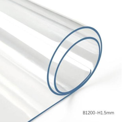 Клеенка силиконовая прозрачная 1,2*20 м 1.5 мм Baizheng