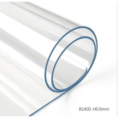 Клеенка силиконовая прозрачная 1,4*20 м 0,6 мм Baizheng
