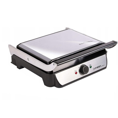 Гриль-пресс 2000 Вт съемные пластины 34*23 см открывание 180° регулировка температуры First